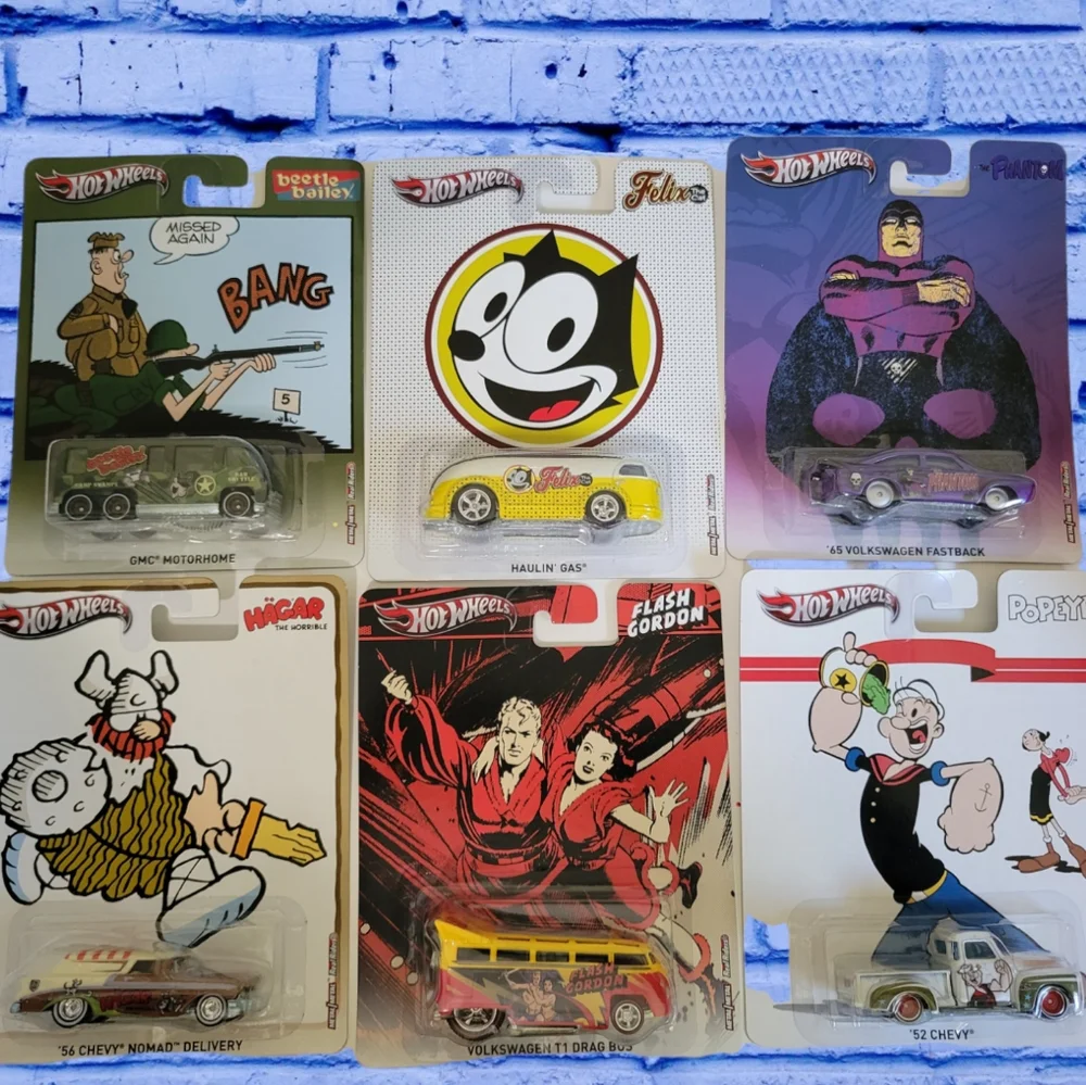 Hot Wheels "Cartoon Classics" Set (complete set) Redline Included!! *Rare - Picture 9 of 9